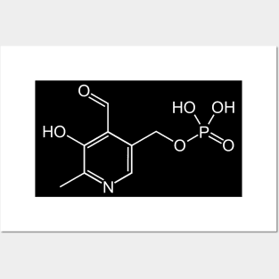 Vitamin B6 Pyridoxal Phosphate C8H10NO6P Posters and Art